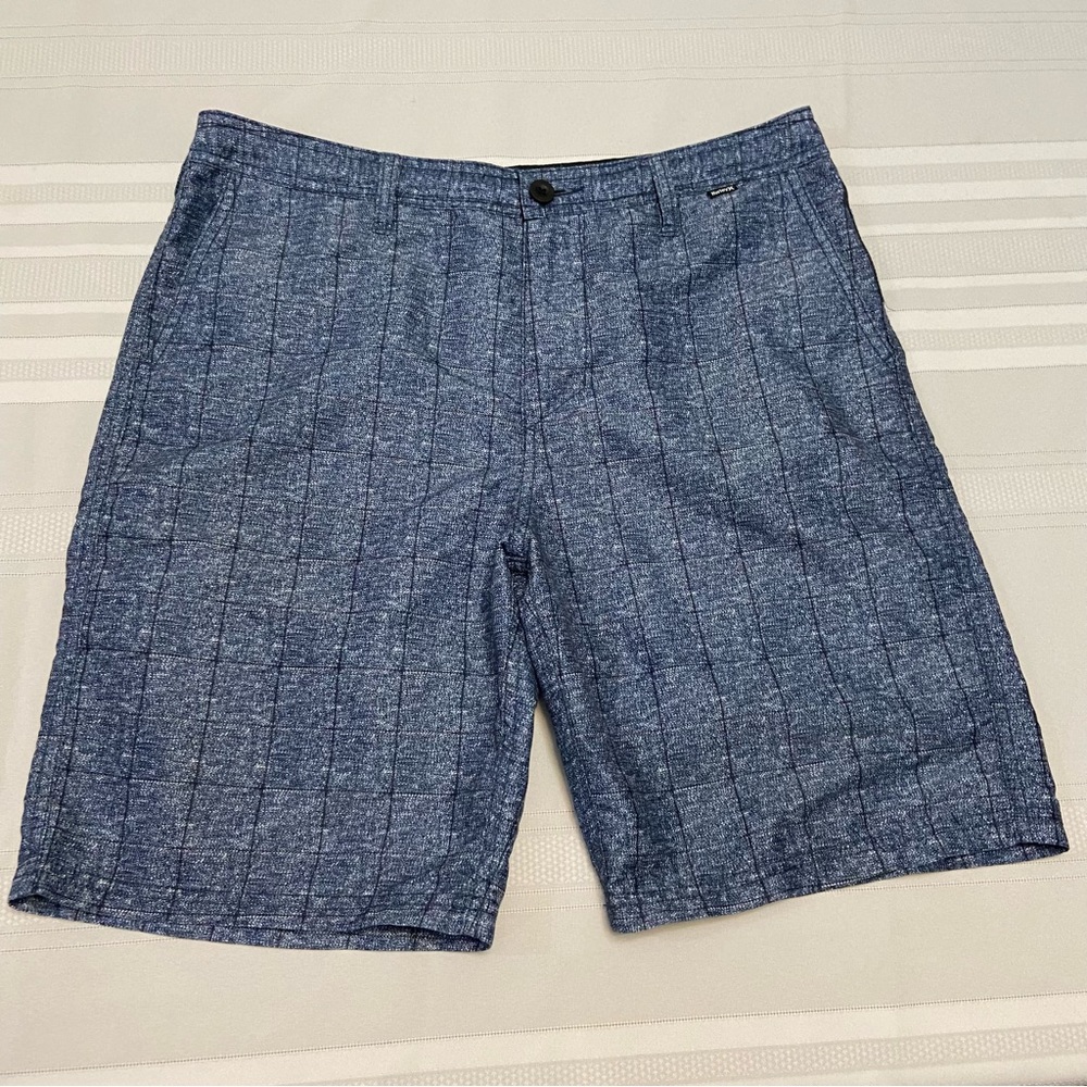 Hurley Mens Board Casual Shorts Heather Blue - size 32